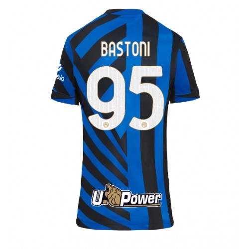 Dres Inter Milan Alessandro Bastoni #95 Domaci za Žensko 2024-25 Kratak Rukav